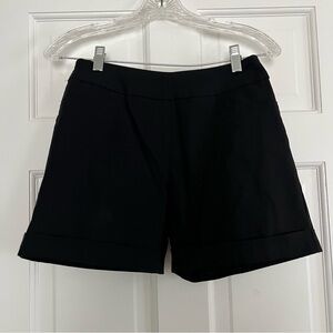 Soft Surroundings Cuffed Pull-On Black Shorts - Petite XS - PXS - Preowned EUC